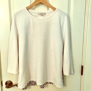 🌸Loft sheer back Top